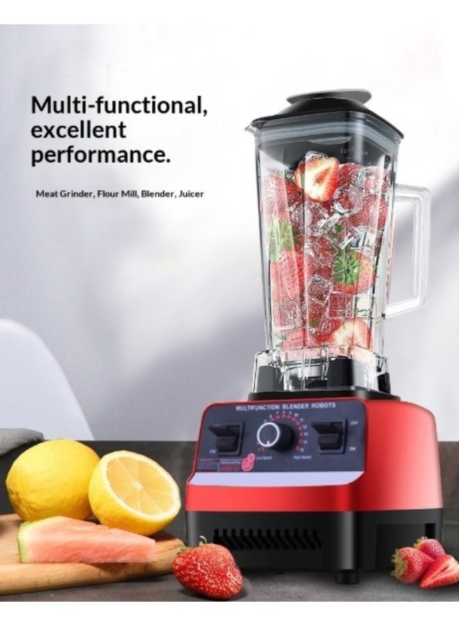 JIHAM 550W Commercial Blender & Heavy Duty Food Processor – 2L Large Capacity, 2-in-1 Multifunction Mixer with 100% Copper Motor & 6 Stainless Steel Blades – Model SCB-505 - Image 3